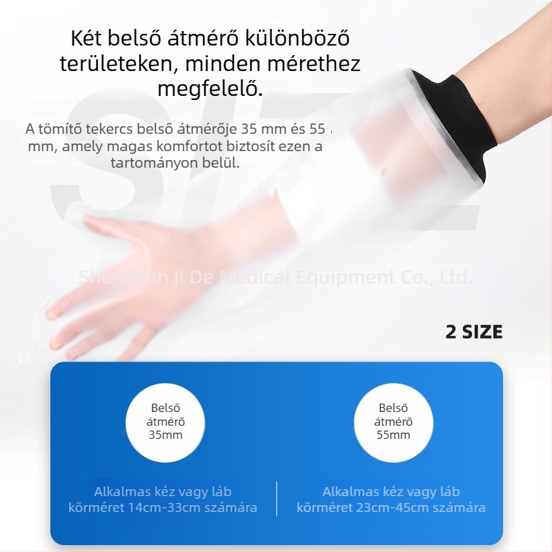 Vízálló fürdőfedő gipszhez – Neopren + PVC, Kangyubao, Súly 100, Törések és sebek esetén, Műtét utáni használat