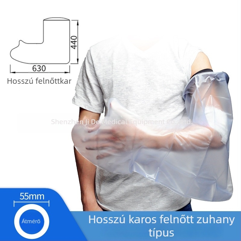 Vízálló fürdőfedő gipszhez – Neopren + PVC, Kangyubao, Súly 100, Törések és sebek esetén, Műtét utáni használat