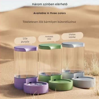 Háziállat vízadagoló és automata etető macskáknak és kutyáknak leválasztható tálakkal