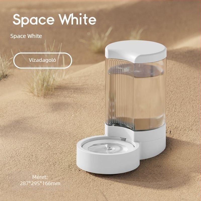 Háziállat vízadagoló és automata etető macskáknak és kutyáknak leválasztható tálakkal