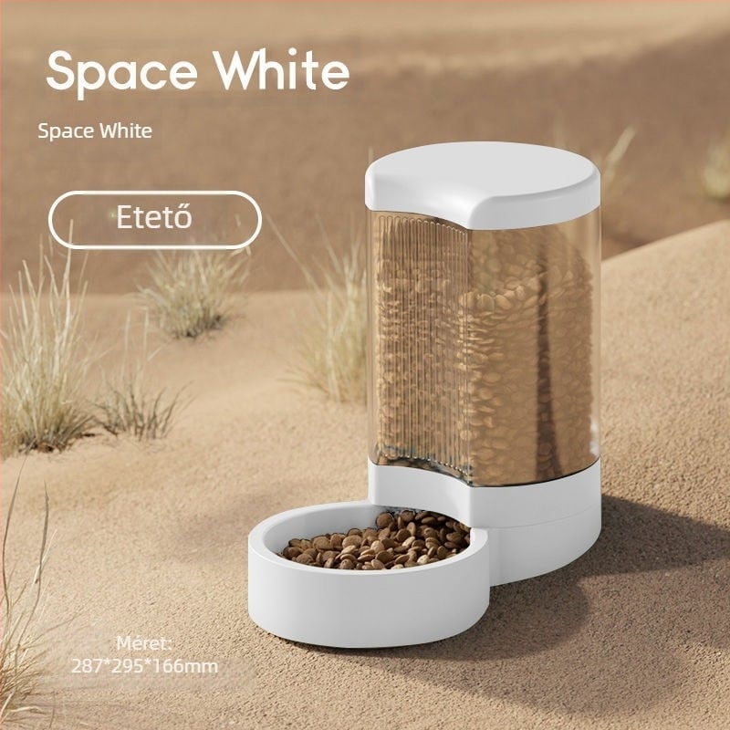 Háziállat vízadagoló és automata etető macskáknak és kutyáknak leválasztható tálakkal