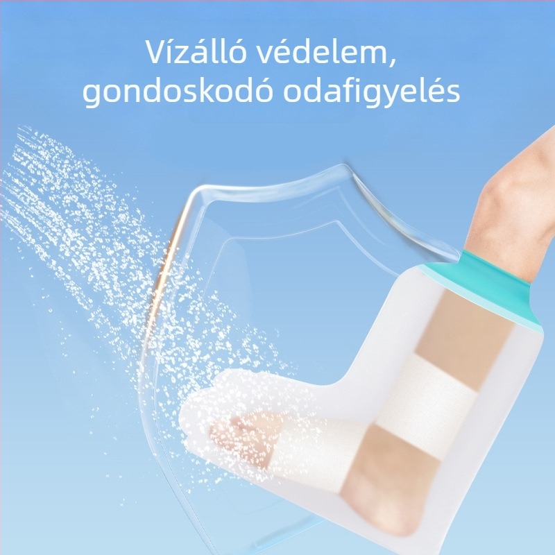 Fürdőhöz használható védő tok karra és lábra — PVC + szilikon gél, 180 g, vízálló védelem