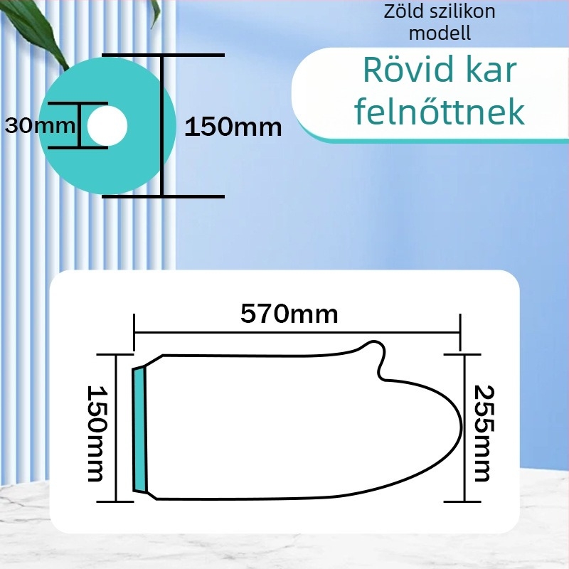 Fürdőhöz használható védő tok karra és lábra — PVC + szilikon gél, 180 g, vízálló védelem