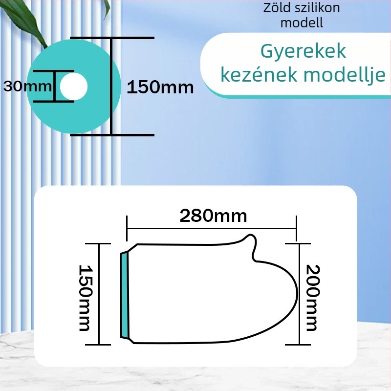Fürdőhöz használható védő tok karra és lábra — PVC + szilikon gél, 180 g, vízálló védelem
