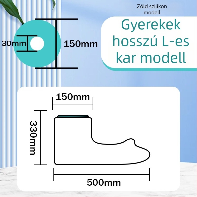 Fürdőhöz használható védő tok karra és lábra — PVC + szilikon gél, 180 g, vízálló védelem