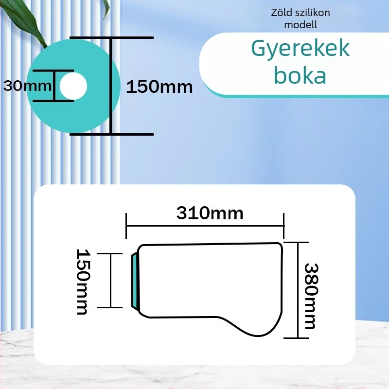 Fürdőhöz használható védő tok karra és lábra — PVC + szilikon gél, 180 g, vízálló védelem