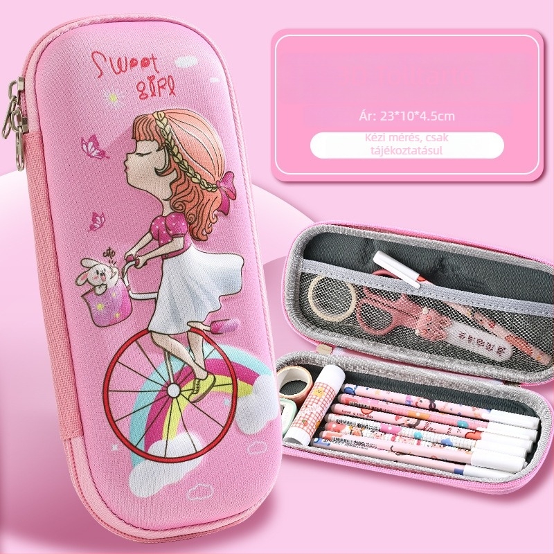 Nagy kapacitású ceruzatartó, 3D cartoon EVA, űrhajós téma, modell D-238, 100 g, logó testreszabható