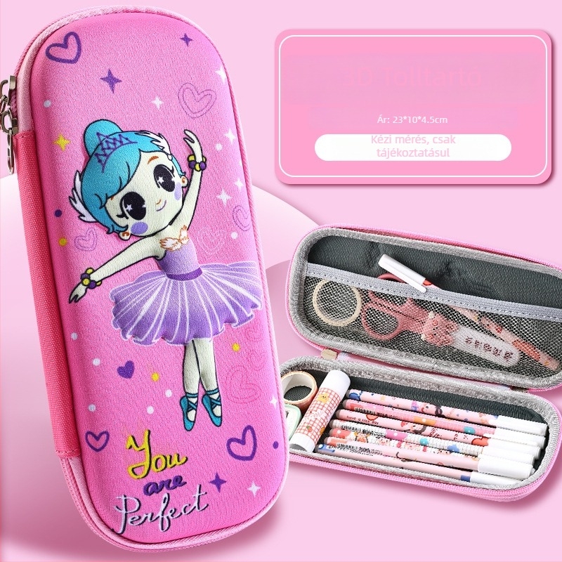 Nagy kapacitású ceruzatartó, 3D cartoon EVA, űrhajós téma, modell D-238, 100 g, logó testreszabható