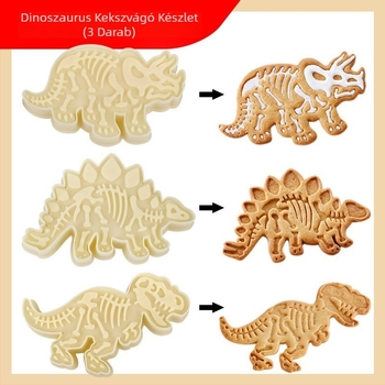 3D dinoszaurusz süti forma készlet – 3 darabos, Jurassic sorozat