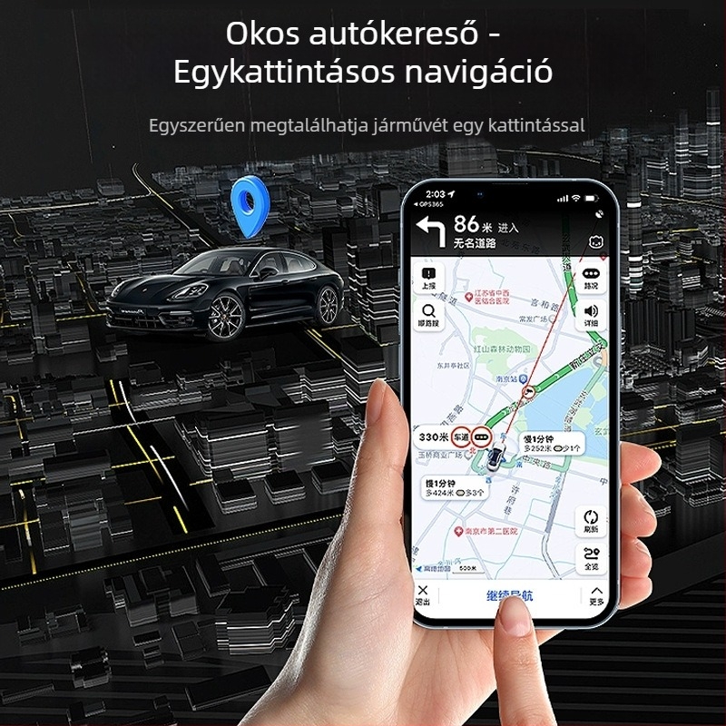 Autó GPS nyomkövető - F3 modell, GPS pontosság 10 m, 180 napos akkumulátor élettartam, vízálló, AMAP és Google Térképekkel kompatibilis