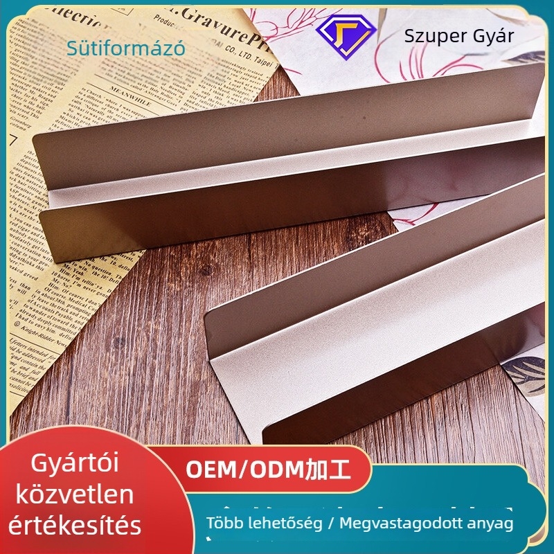 U-alakú kekszforma szénacélból, 20 db/csomag, sütésre, modern minimalist stílus