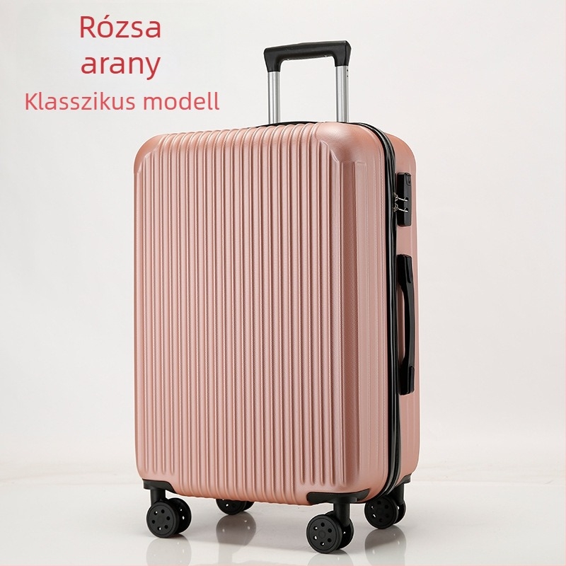 Utazóbőrönd – ABS+PC, 5 kg, Univerzális kerekek, Cipzáras zárás, Jelszavas zár