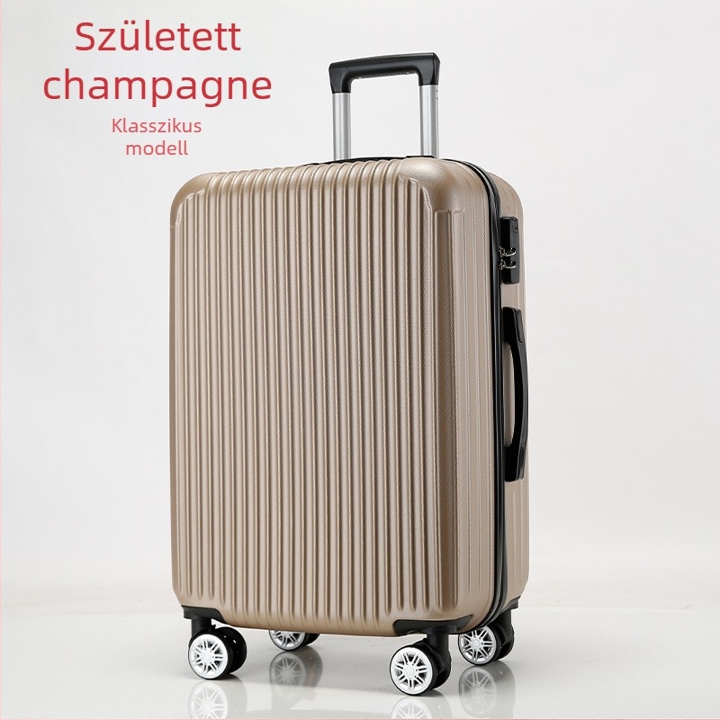 Utazóbőrönd – ABS+PC, 5 kg, Univerzális kerekek, Cipzáras zárás, Jelszavas zár