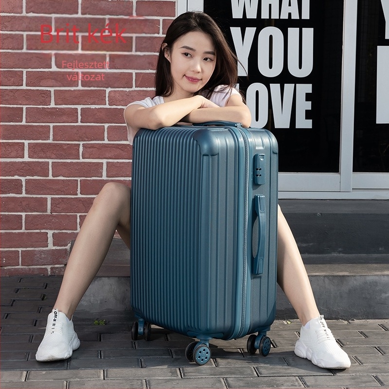 Utazóbőrönd – ABS+PC, 5 kg, Univerzális kerekek, Cipzáras zárás, Jelszavas zár