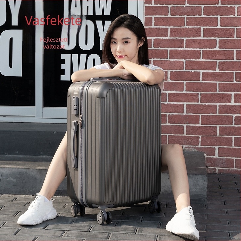 Utazóbőrönd – ABS+PC, 5 kg, Univerzális kerekek, Cipzáras zárás, Jelszavas zár