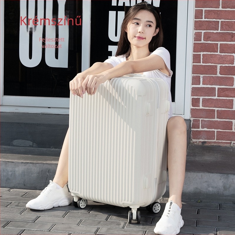 Utazóbőrönd – ABS+PC, 5 kg, Univerzális kerekek, Cipzáras zárás, Jelszavas zár