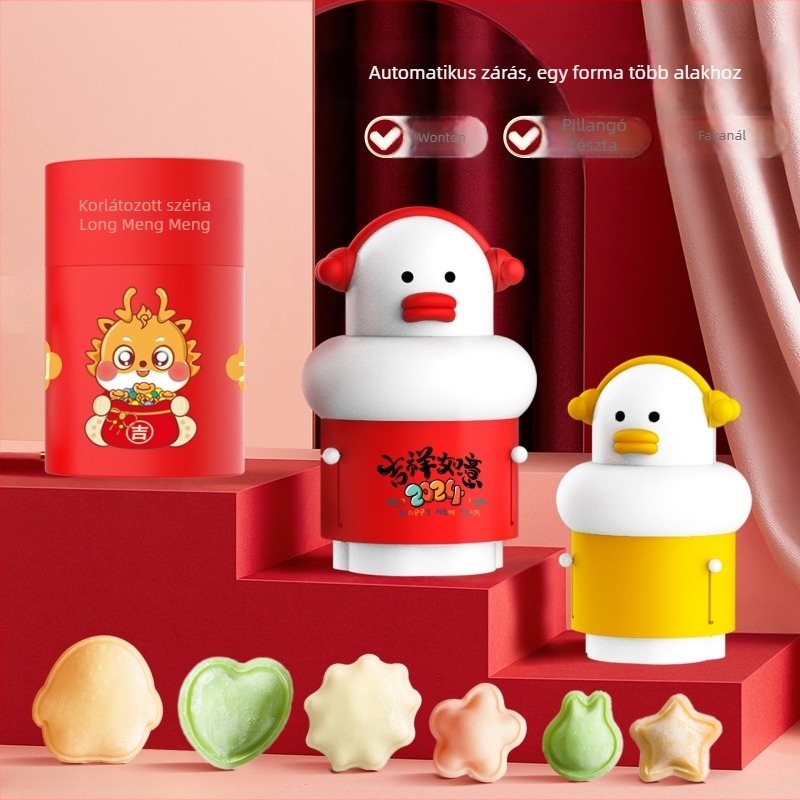 ABS kerek formája süteményekhez — Cute Duck sorozat, wonton, pillangó tészta- és gyümölcsformák készítésére