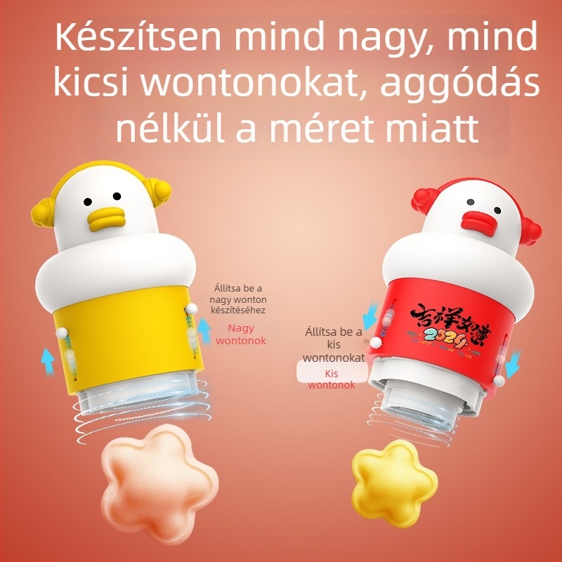 ABS kerek formája süteményekhez — Cute Duck sorozat, wonton, pillangó tészta- és gyümölcsformák készítésére
