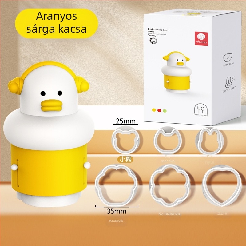 ABS kerek formája süteményekhez — Cute Duck sorozat, wonton, pillangó tészta- és gyümölcsformák készítésére