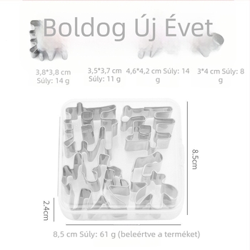 Rozsdamentes acél süteményforma DIY modellezéshez, szabálytalan alak