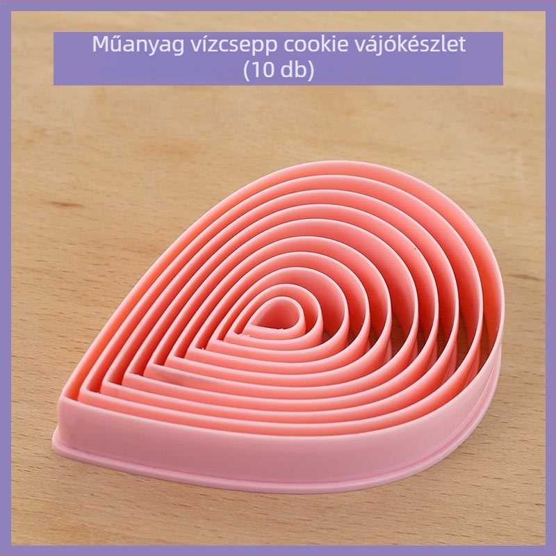 Süteményforma – szabálytalan alak, PP anyag, cukorvirágokhoz (fondant), modern egyszerű stílus