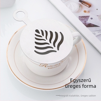 4 darabos készlet sütemény- és kekszformák latte art és tortadíszítéshez, rozsdamentes acélból, szabálytalan alakú, sütőformák kereskedelmi használatra