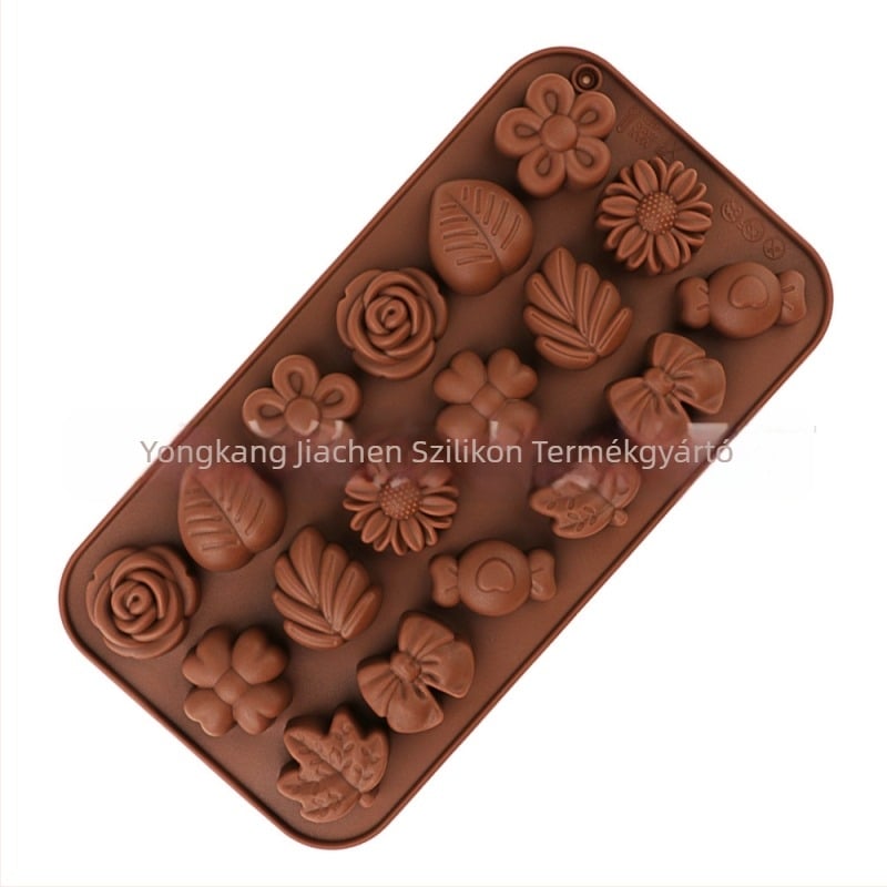 Szilikon csokoládé forma – kör alakú, sütőforma, nagy tételben csomagolva