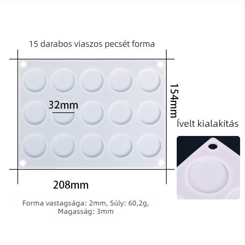 Szilikon sütőforma csokoládéhoz és süteményekhez — Szabálytalan alak; Sütőforma/kakaóforma; Anyag: szilikon; Használat: formázás