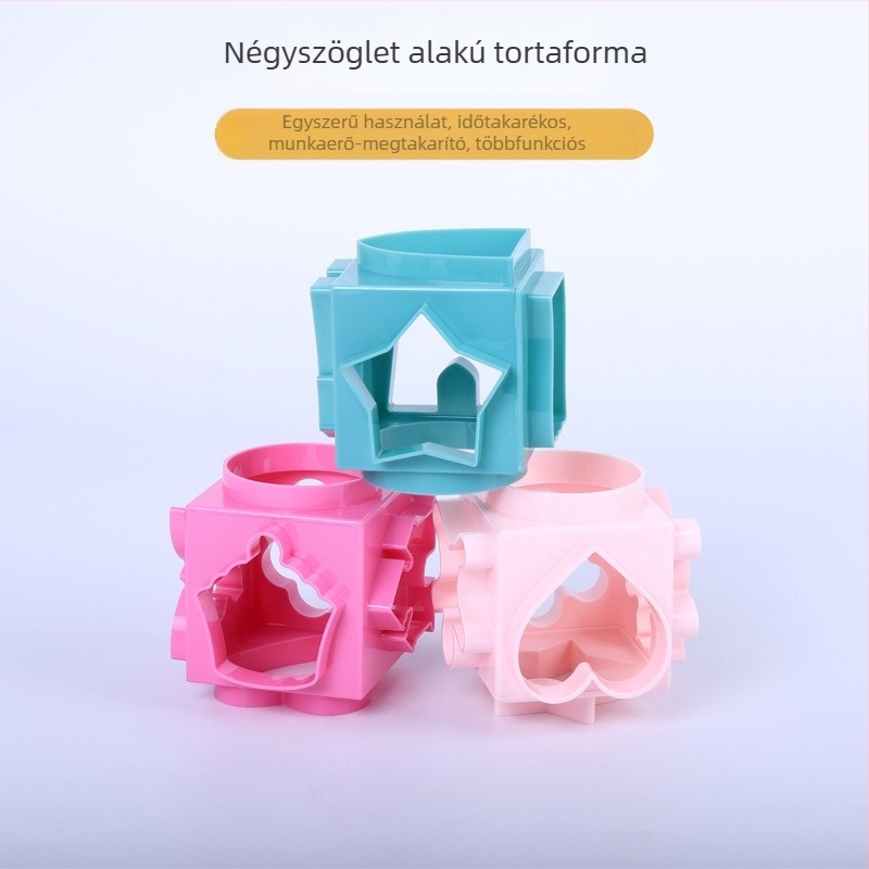 ABS sütiforma – négyzet alakú, 3D DIY sütéshez, modern dizájn