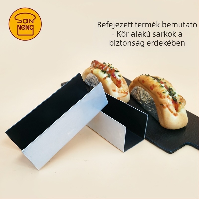 Alumínium ötvözetű U-alakú sütőforma, tapadásmentes, formázáshoz pogácsák, bagettek és kekszek