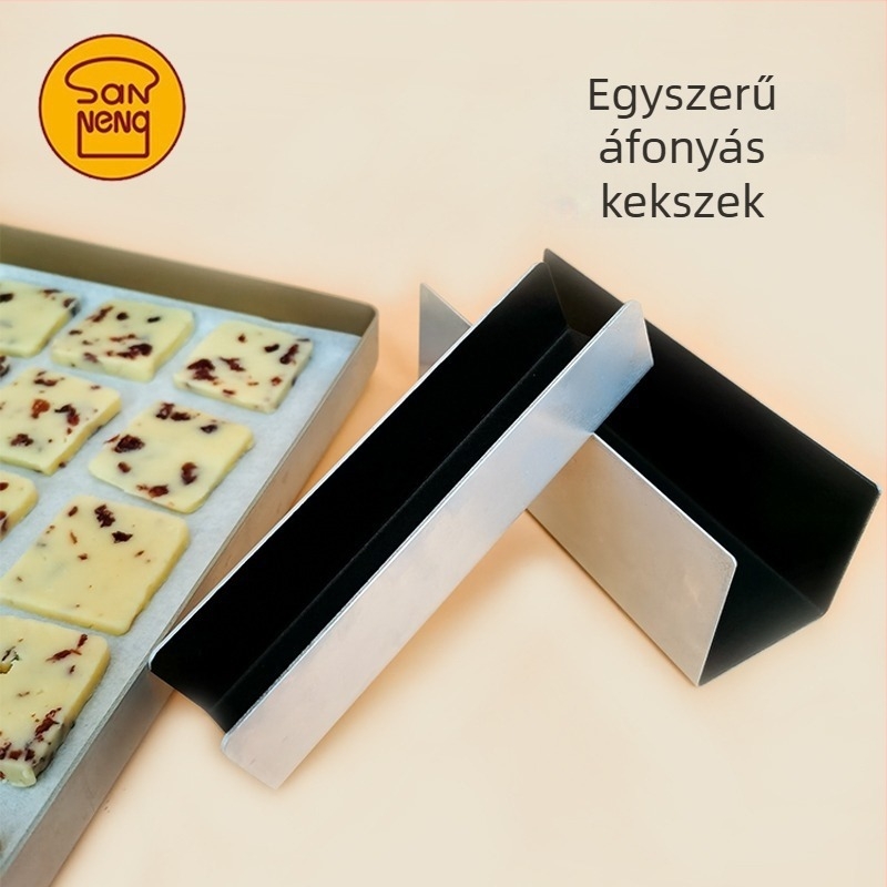 Alumínium ötvözetű U-alakú sütőforma, tapadásmentes, formázáshoz pogácsák, bagettek és kekszek