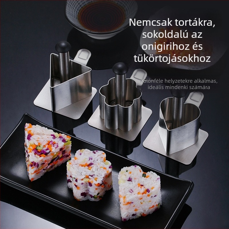 Szív alakú mousse tortaforma 304 rozsdamentes acélból, sütéshez