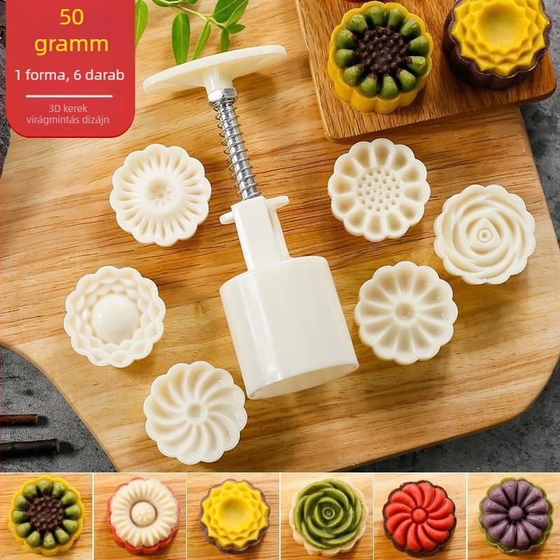 Zhenghui kézi nyomású holdtorta forma – DIY Mid-Autumn mungóbab sütemény
