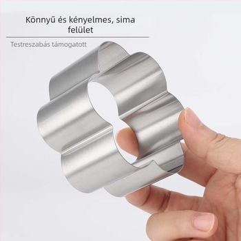 Lihe rozsdamentes acél mousse gyűrű tortaforma – kör alakú, otthoni konyha DIY, modern stílus