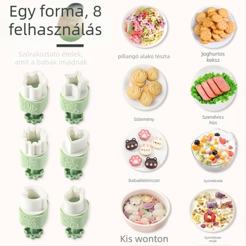 Love Full House – Pillangó alakú wonton forma, embossing, PP anyag, háztartási használat