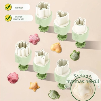 Love Full House – Pillangó alakú wonton forma, embossing, PP anyag, háztartási használat