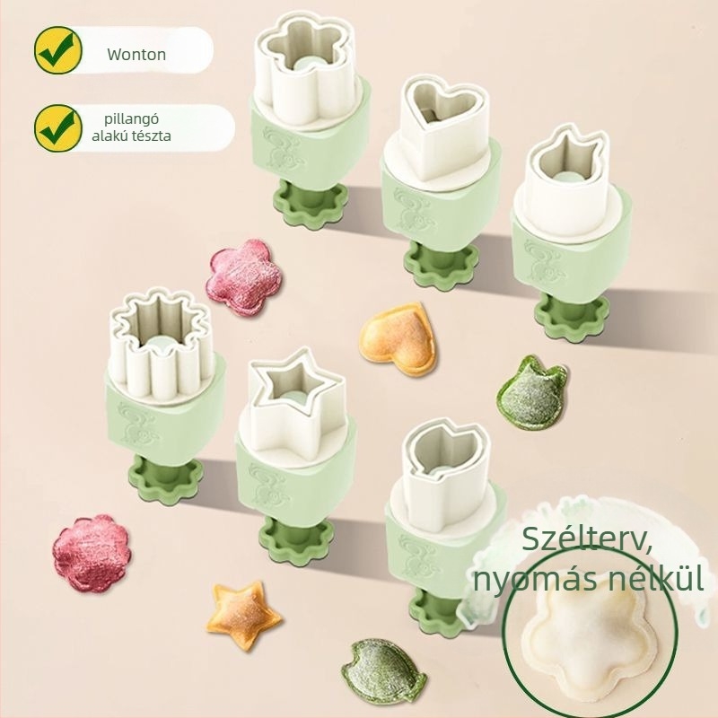Love Full House – Pillangó alakú wonton forma, embossing, PP anyag, háztartási használat
