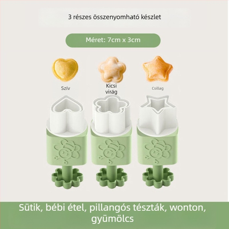 Love Full House – Pillangó alakú wonton forma, embossing, PP anyag, háztartási használat