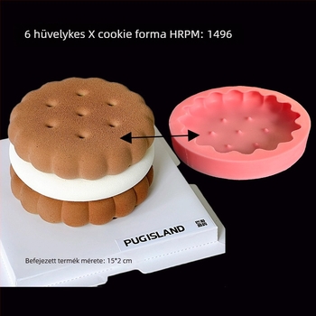 Szilikon kerek tortaforma fondant és csokoládéhoz, állat jacquard mintázattal