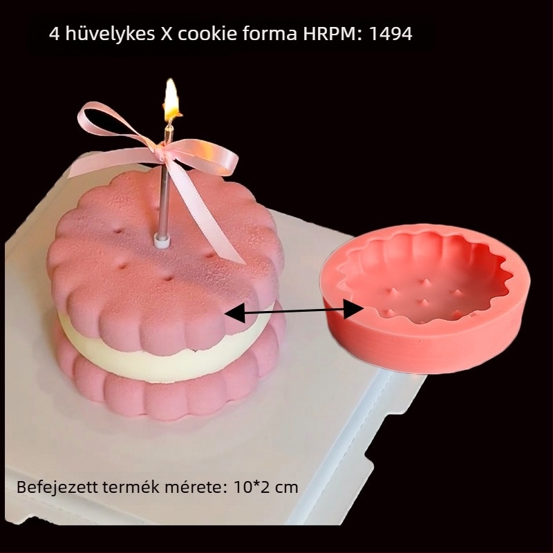 Szilikon kerek tortaforma fondant és csokoládéhoz, állat jacquard mintázattal