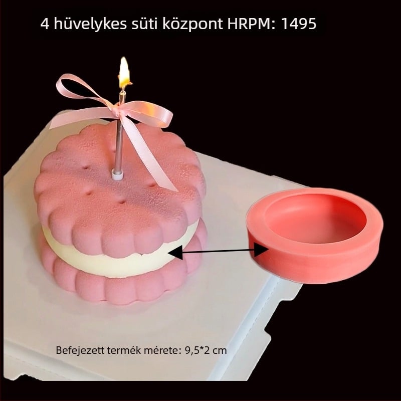 Szilikon kerek tortaforma fondant és csokoládéhoz, állat jacquard mintázattal