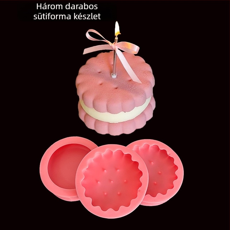 Szilikon kerek tortaforma fondant és csokoládéhoz, állat jacquard mintázattal