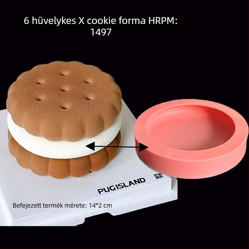 Szilikon kerek tortaforma fondant és csokoládéhoz, állat jacquard mintázattal