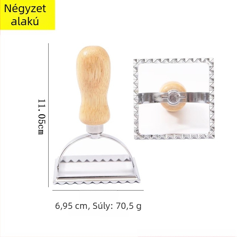 Rozsdamentes acél süteményvágó készlet, szabálytalan alakú, domborított csipke mintázattal