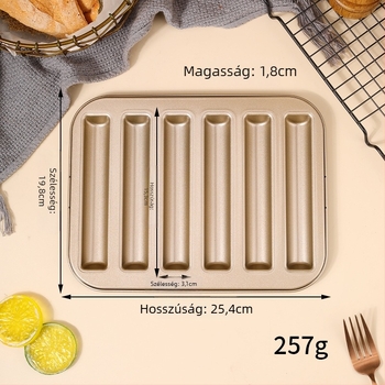 Sütemény forma, nem szabályos alak, szénacél, francia stílus