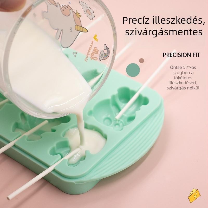 Szilikonból készült forma édességekhez, csokoládéhoz és jéghez – állatos téma, szabálytalan alak, otthoni készítésre