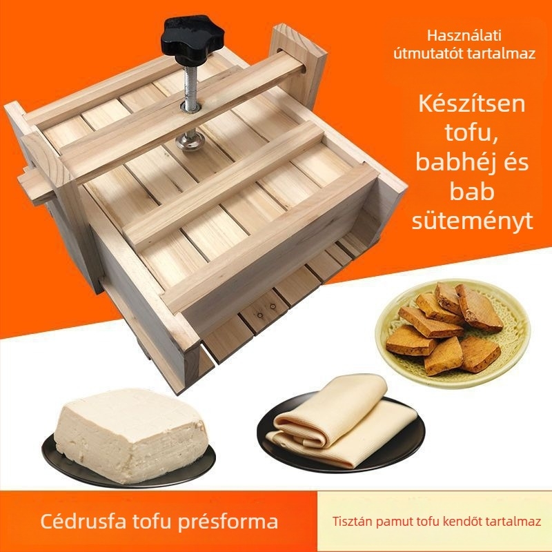 Otthoni tofu forma készlet – DIY tofukészítő készlet, tofu doboz, formák a tofu bőréhez és szárított tofuhoz, nyomóforma sertésfej húsához