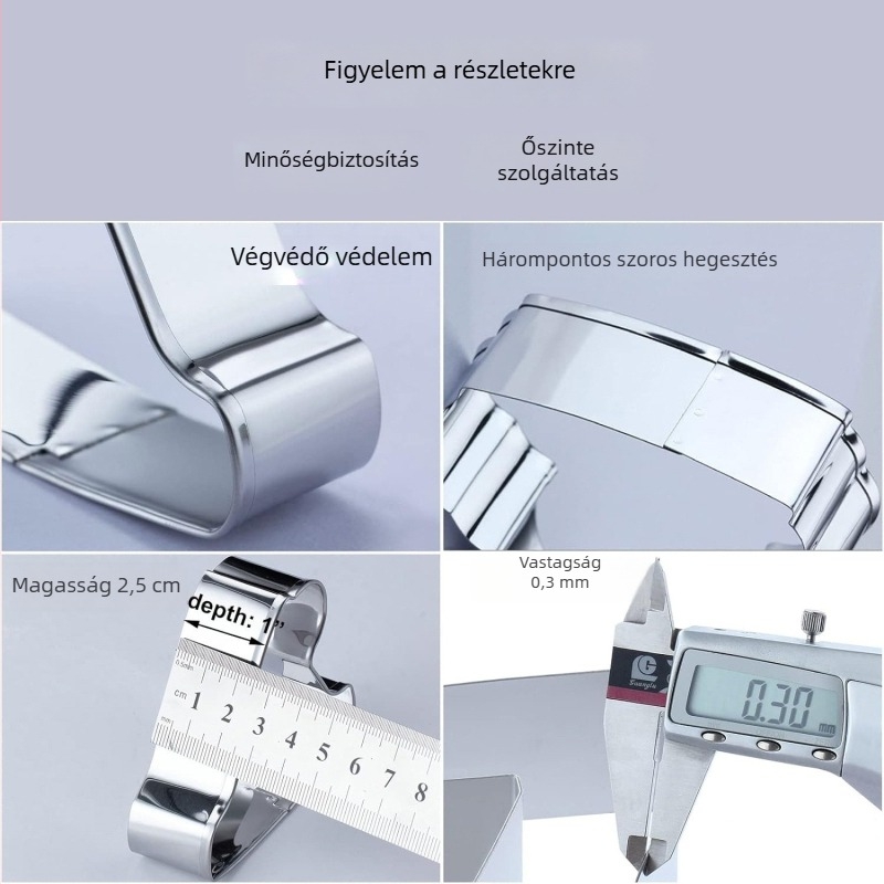 Medve alakú 3D rozsdamentes acél süteményforma, DIY sütikhez és gyümölcsvágáshoz