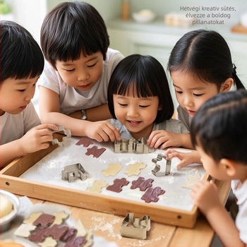 Puzzle alakú süteménykiszúró rozsdamentes acélból – otthoni sütéshez