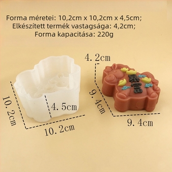 Szilikon süteményforma, szabálytalan alak, sütéshez, Kód 003